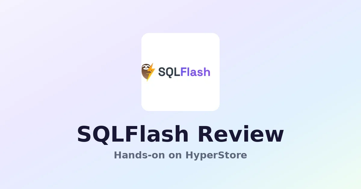 SQLFlash Review: AI-Powered SQL Optimization Made Easy