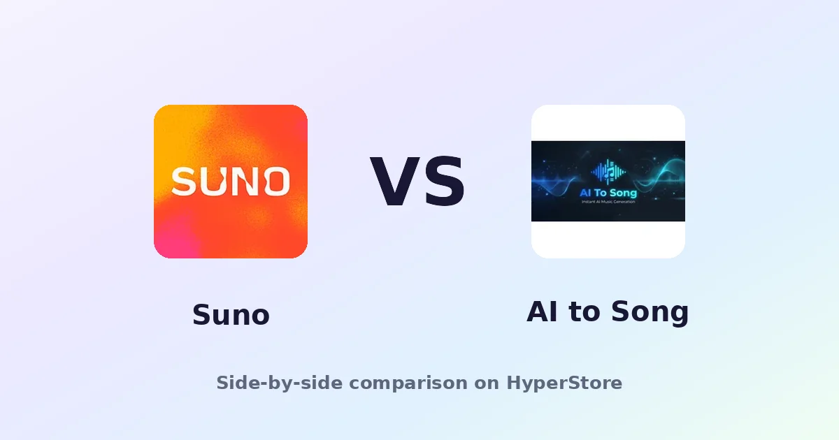 Suno vs AI to Song: Which AI Music Generator Fits You?