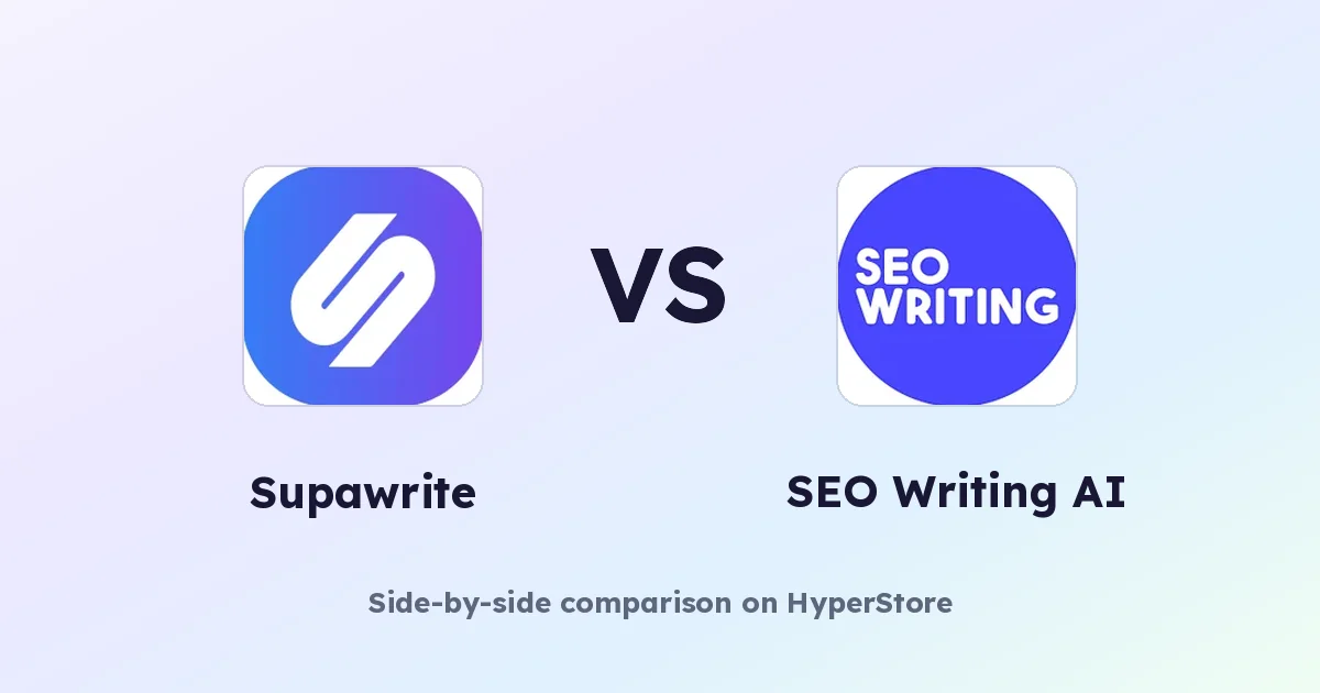 Supawrite vs SEO Writing AI: 어떤 AI 블로그 도구가 더 우위일까요?