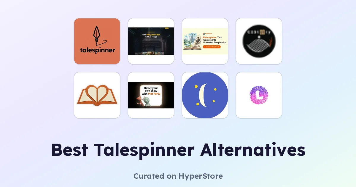 Meilleures alternatives à Talespinner pour histoires illustrées
