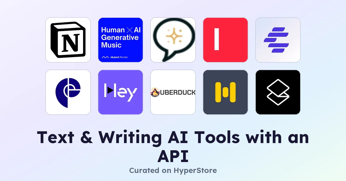Outils d'IA pour le texte et l'écriture avec une API pour les développeurs