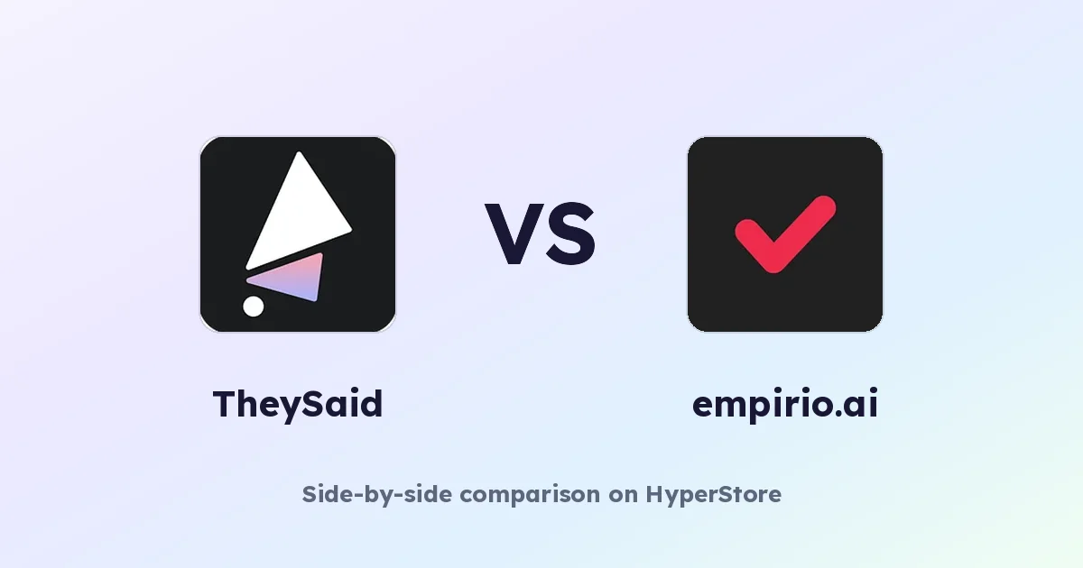 TheySaid vs empirio.ai: Which AI Survey Tool is Best?