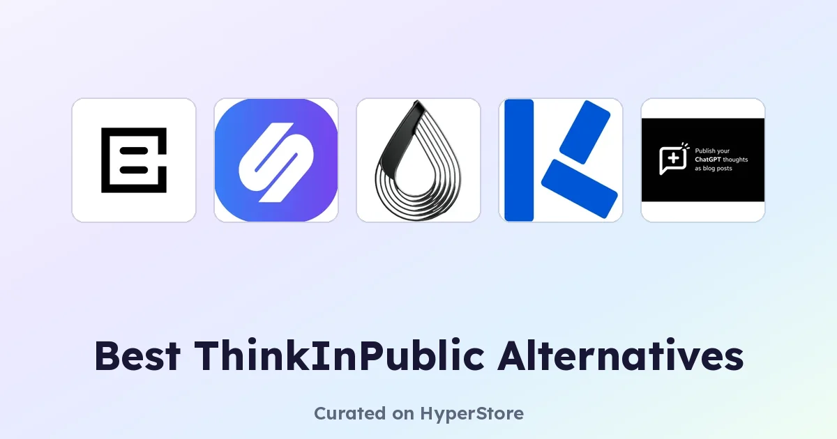 콘텐츠 크리에이터를 위한 최고의 ThinkInPublic 대안