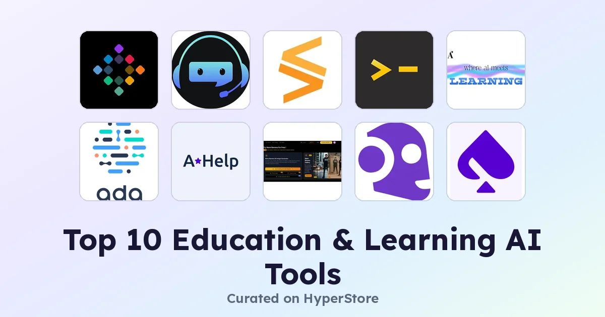 Top 10 Education & Learning AI Tools for Smarter Study