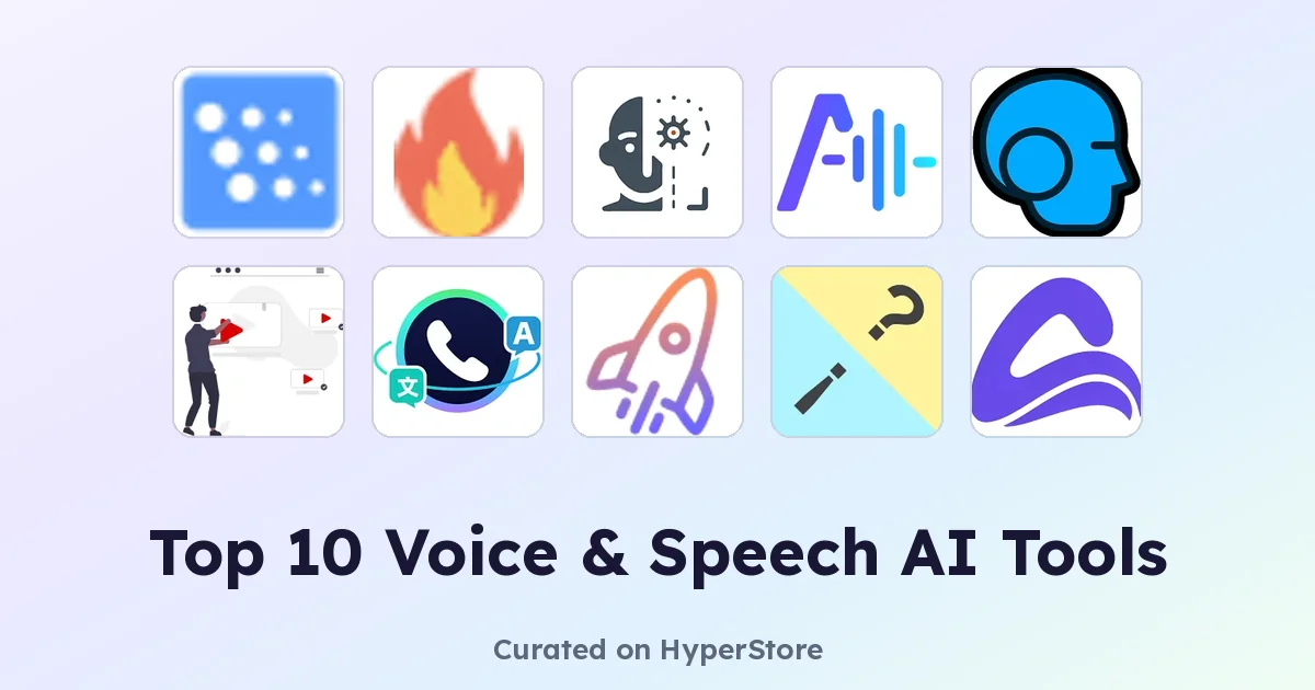 Top 10 Voice & Speech AI Tools for Smarter Workflows