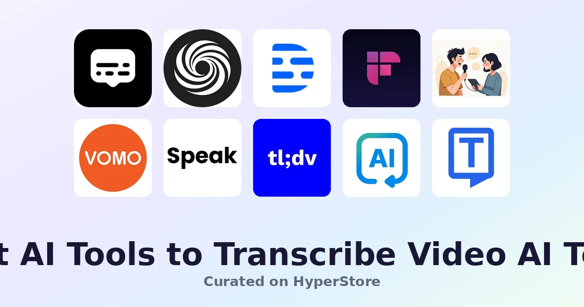 Best AI Tools to Transcribe Video in 2026: 12 Picks