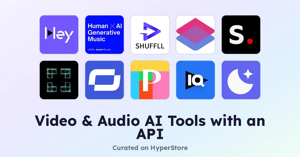 Лучшие инструменты AI для видео и аудио с API для разработчиков