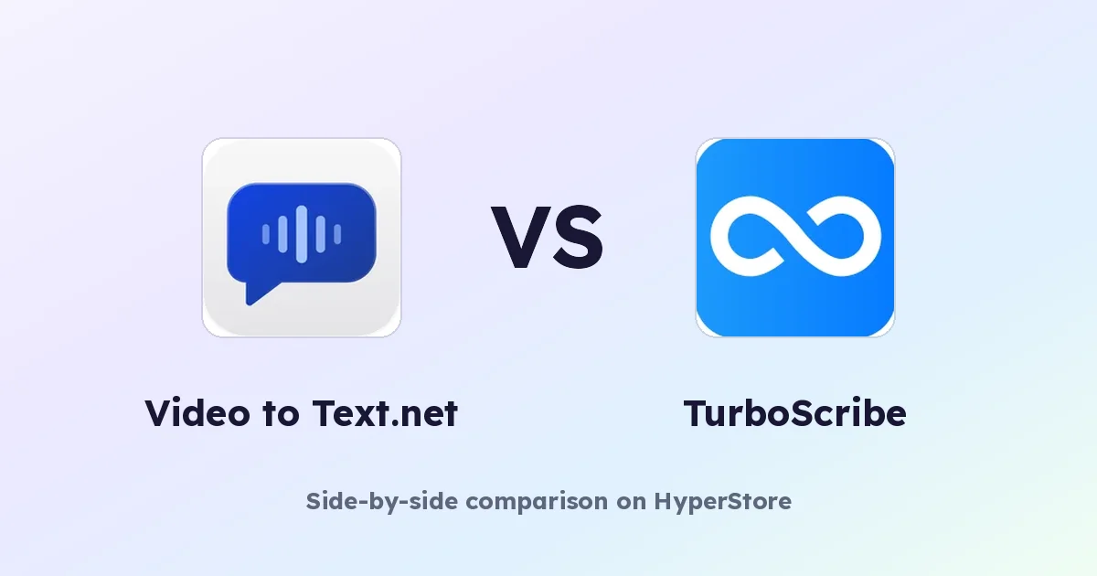 Video to Text.net vs TurboScribe : quel outil de transcription IA vous convient ?