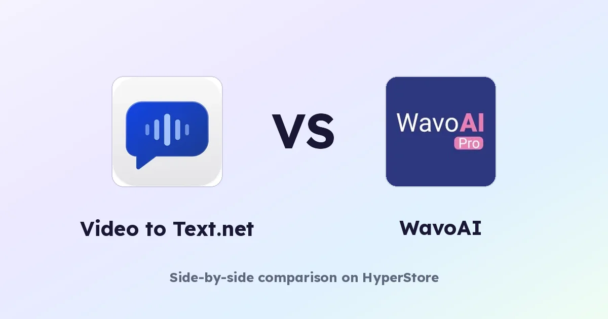 Video to Text.net vs WavoAI: Which Transcription Tool Fits You?
