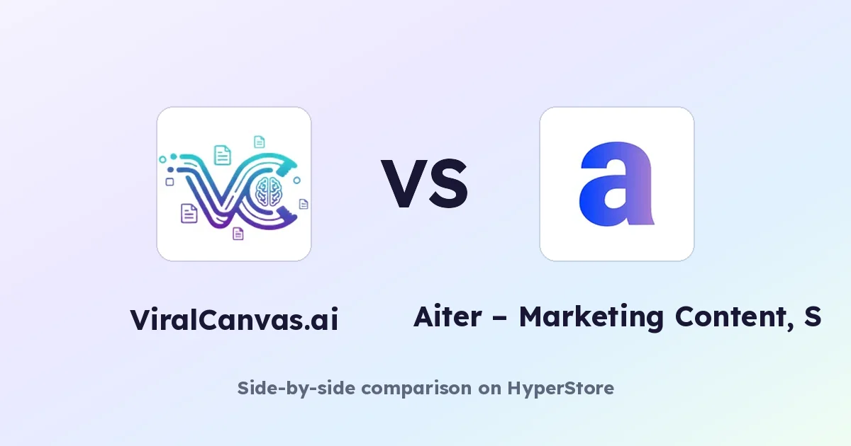 ViralCanvas.ai vs Aiter: Which AI Content Tool Is Right for You?