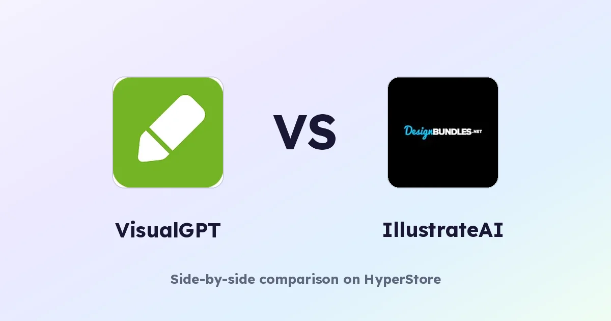 VisualGPT vs IllustrateAI: Image and Video Tools Compared