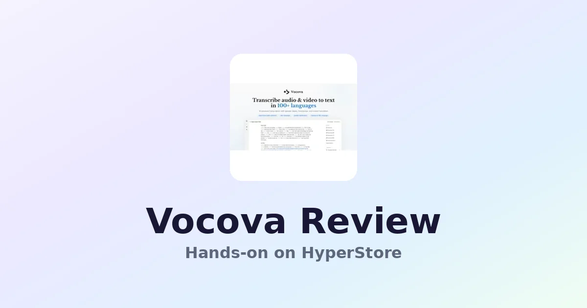 Vocova review on HyperStore — screenshot of the Vocova directory listing