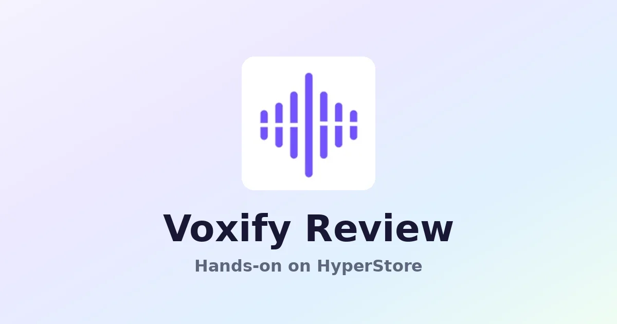 Voxify Review: AI Text-to-Speech for Global Creators