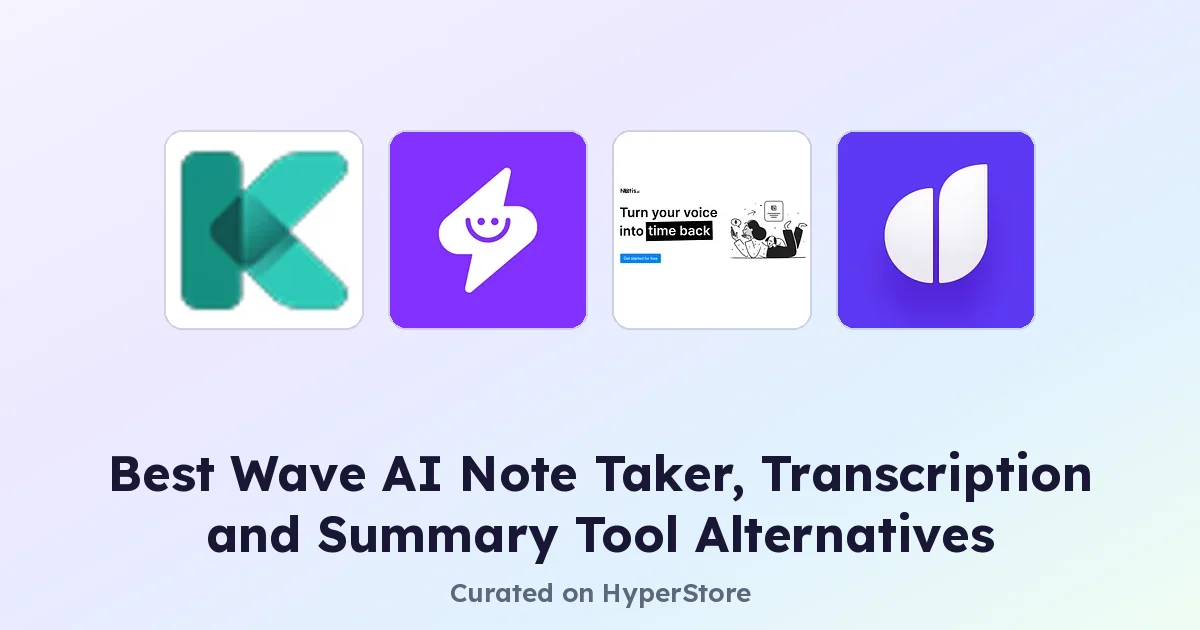 Bugün Denemeye Değer En İyi Wave AI Note Taker Alternatifleri
