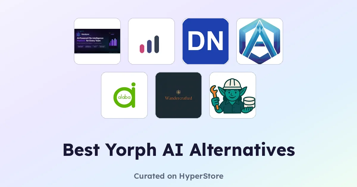 Yorph AI 대안: 최고의 데이터 분석 도구 비교