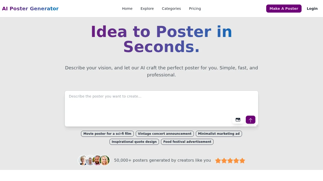 AI Poster Generator screenshot 1