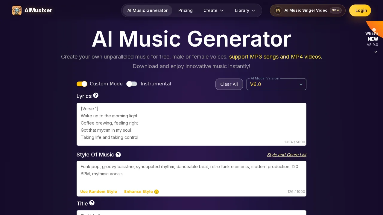 AIMusixer screenshot 1