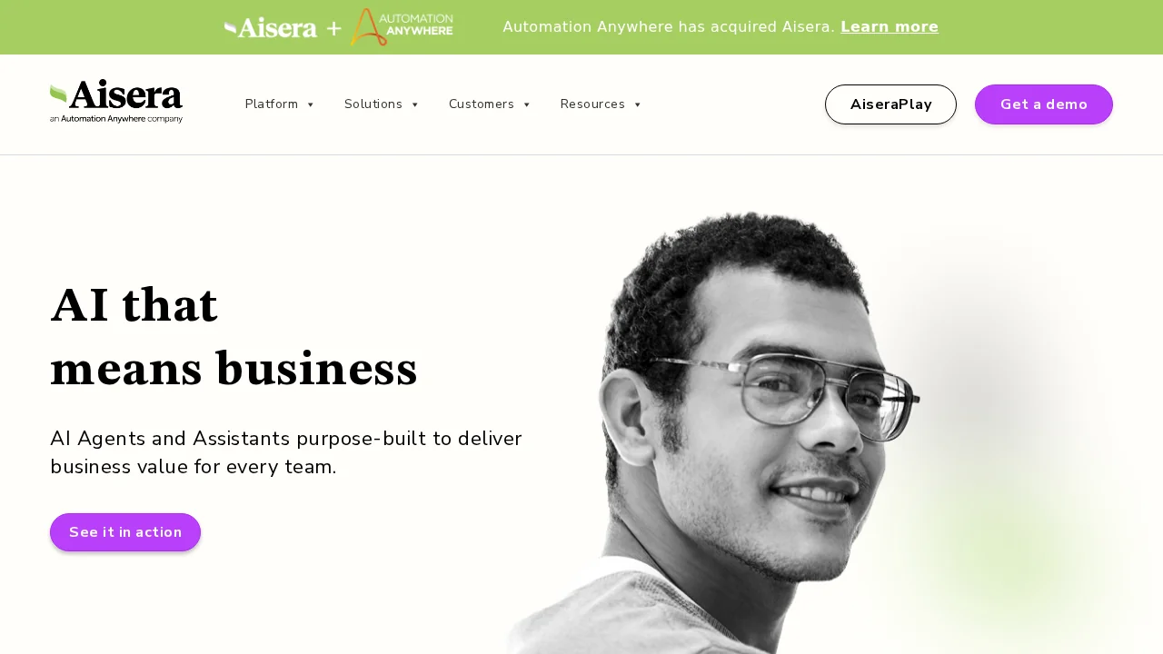 Aisera screenshot 1
