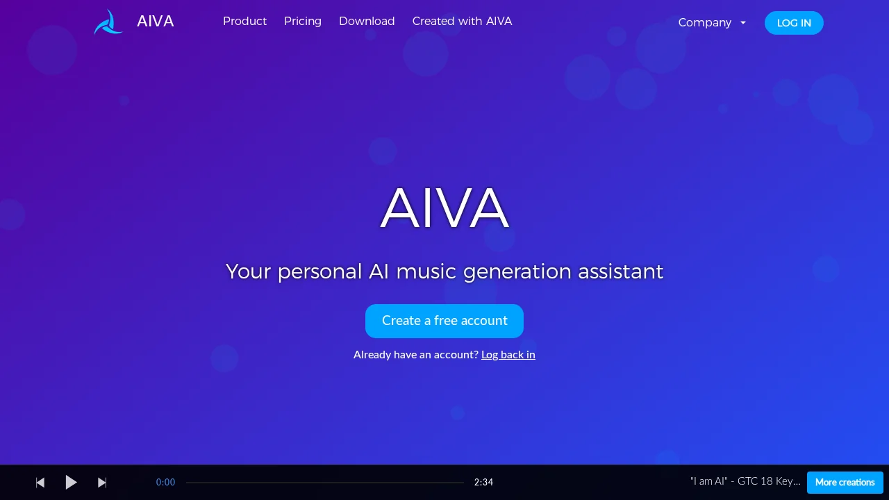 Aiva screenshot 1