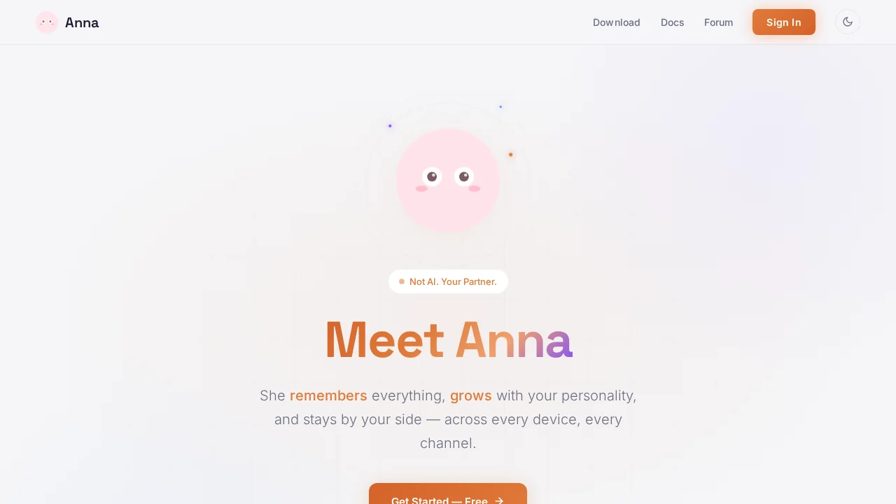 Anna screenshot 1