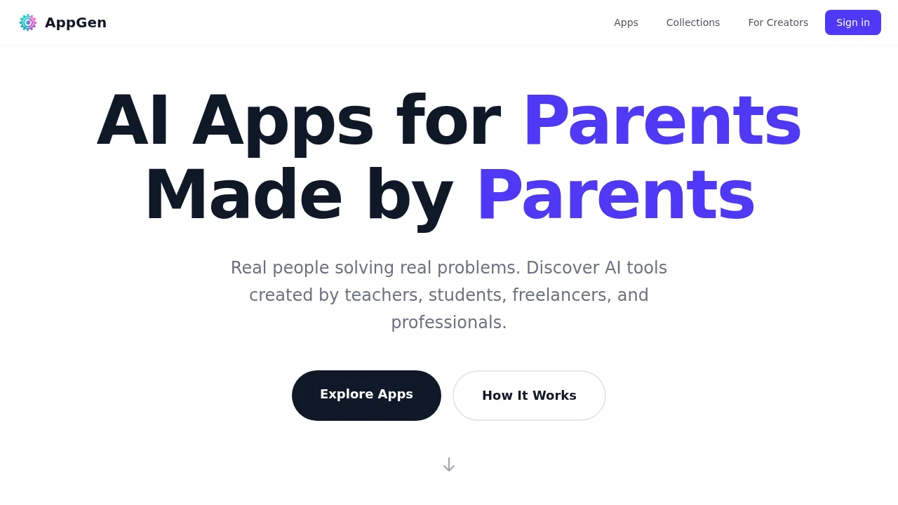 AppGen screenshot 1