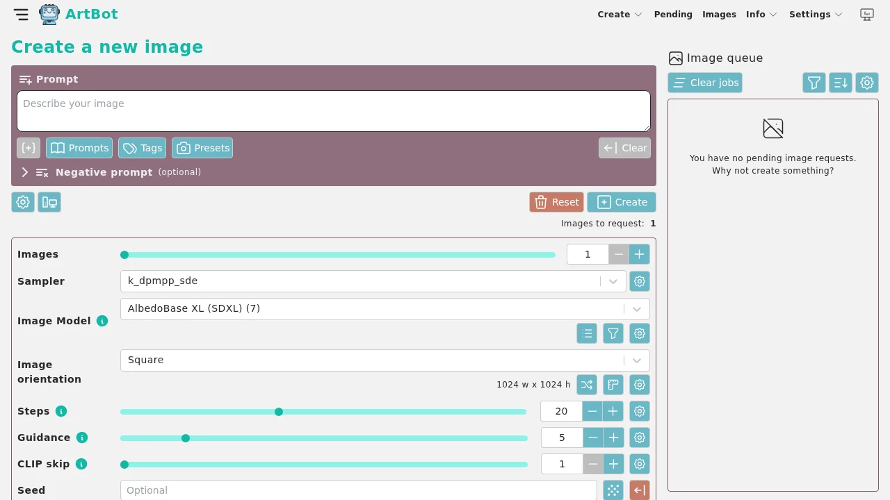 ArtBot screenshot 1
