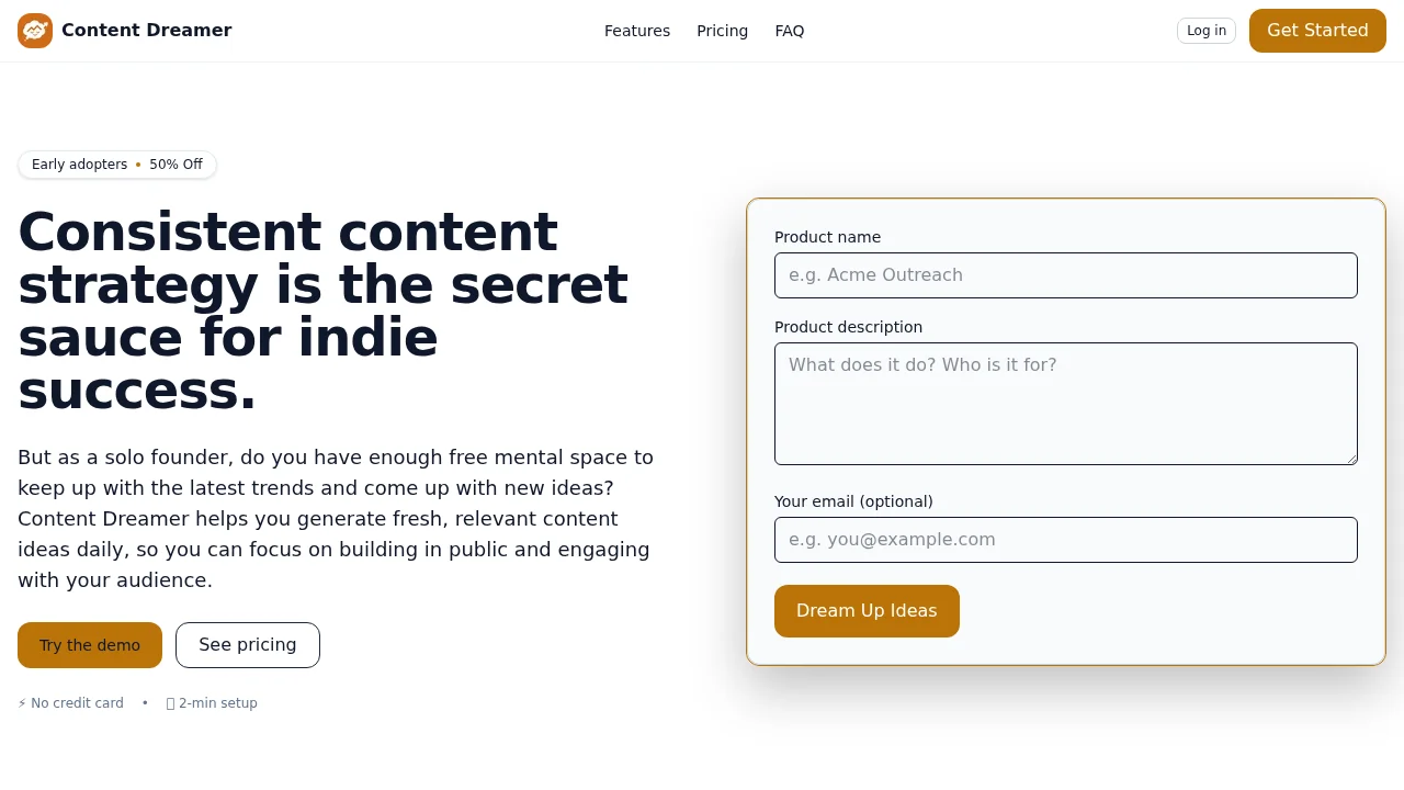 Content Dreamer AI screenshot 1