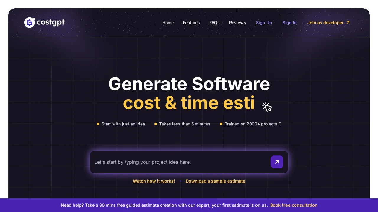 CostGPT screenshot 1