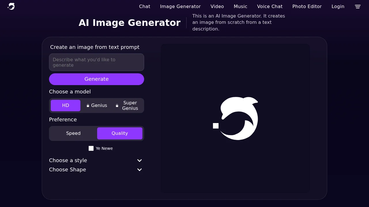 DeepAI screenshot 1