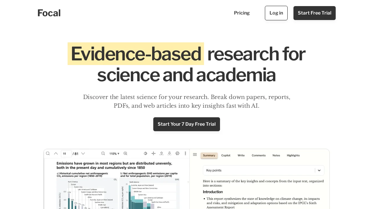 Focal screenshot 1