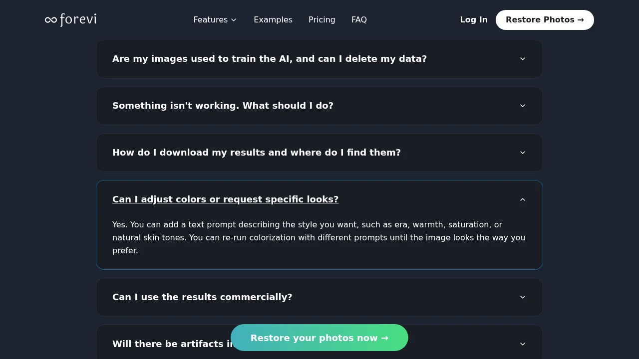 Forevi screenshot 1