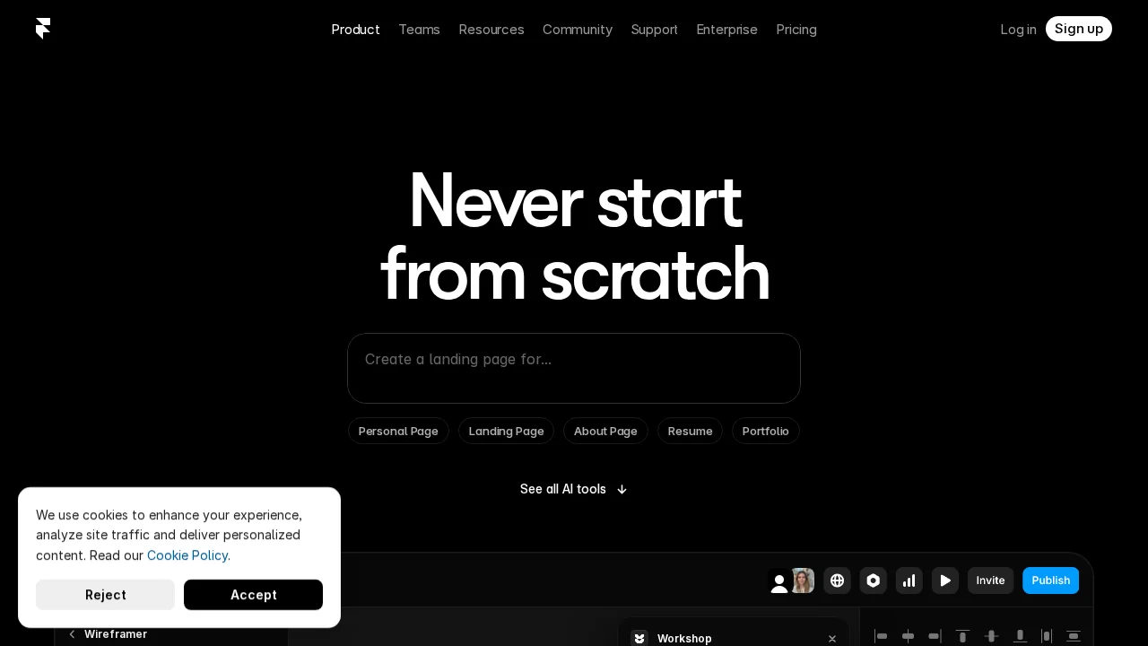 Framer screenshot 1