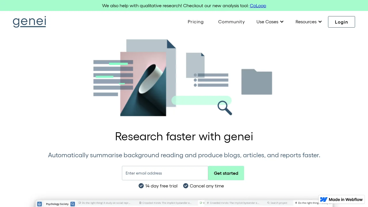 Genei screenshot 1