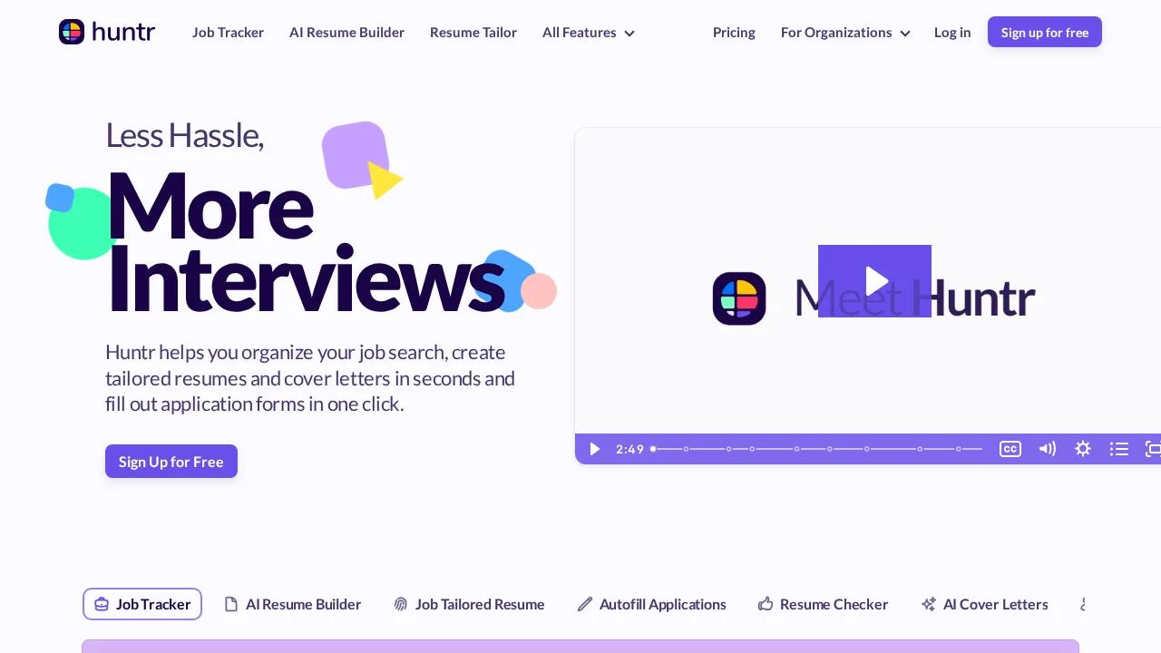 Huntr screenshot 1