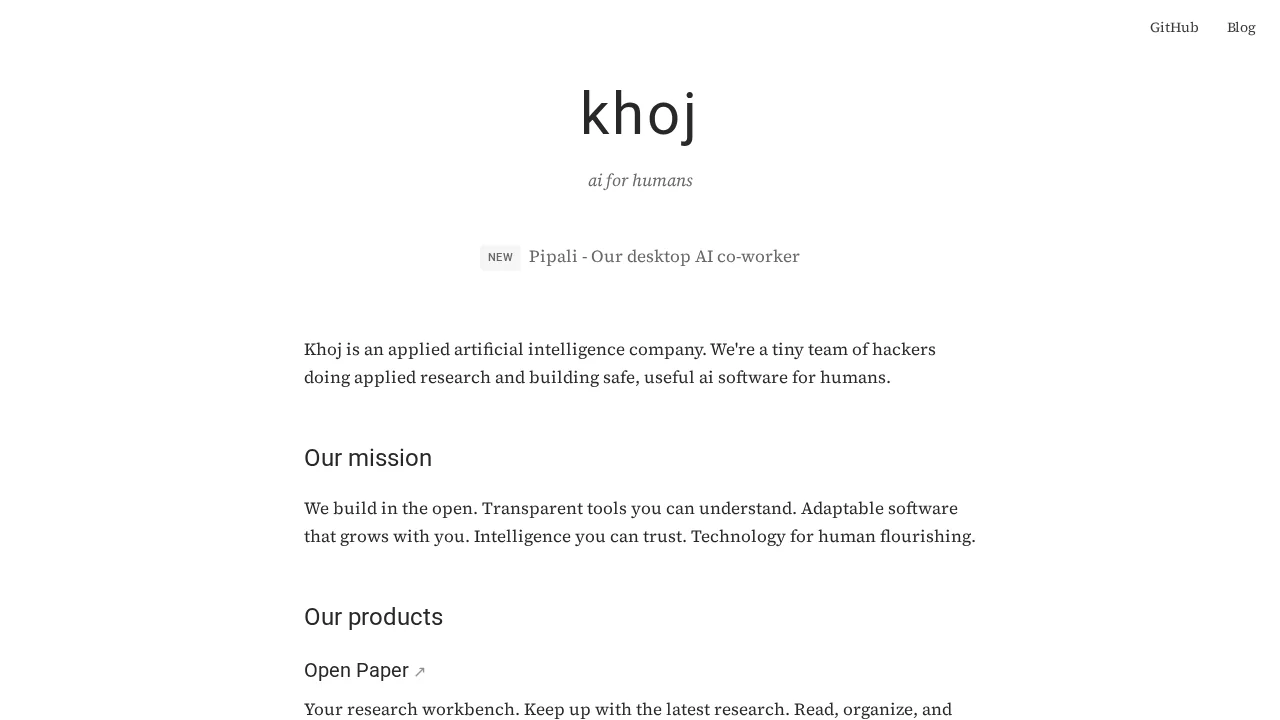 Khoj screenshot 1