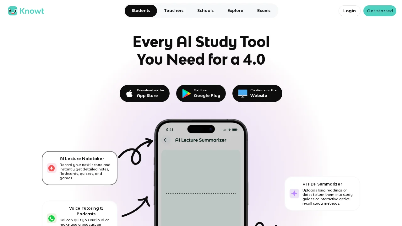 Knowt screenshot 1