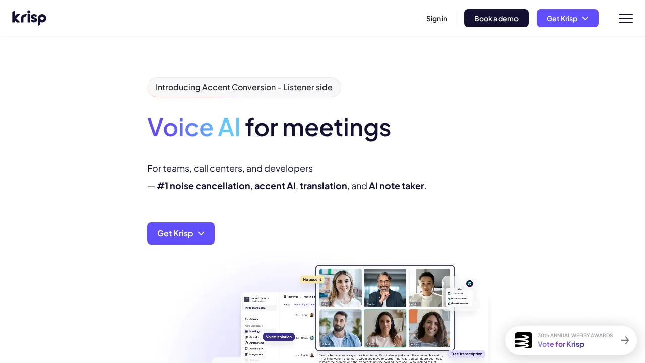 Krisp screenshot 1