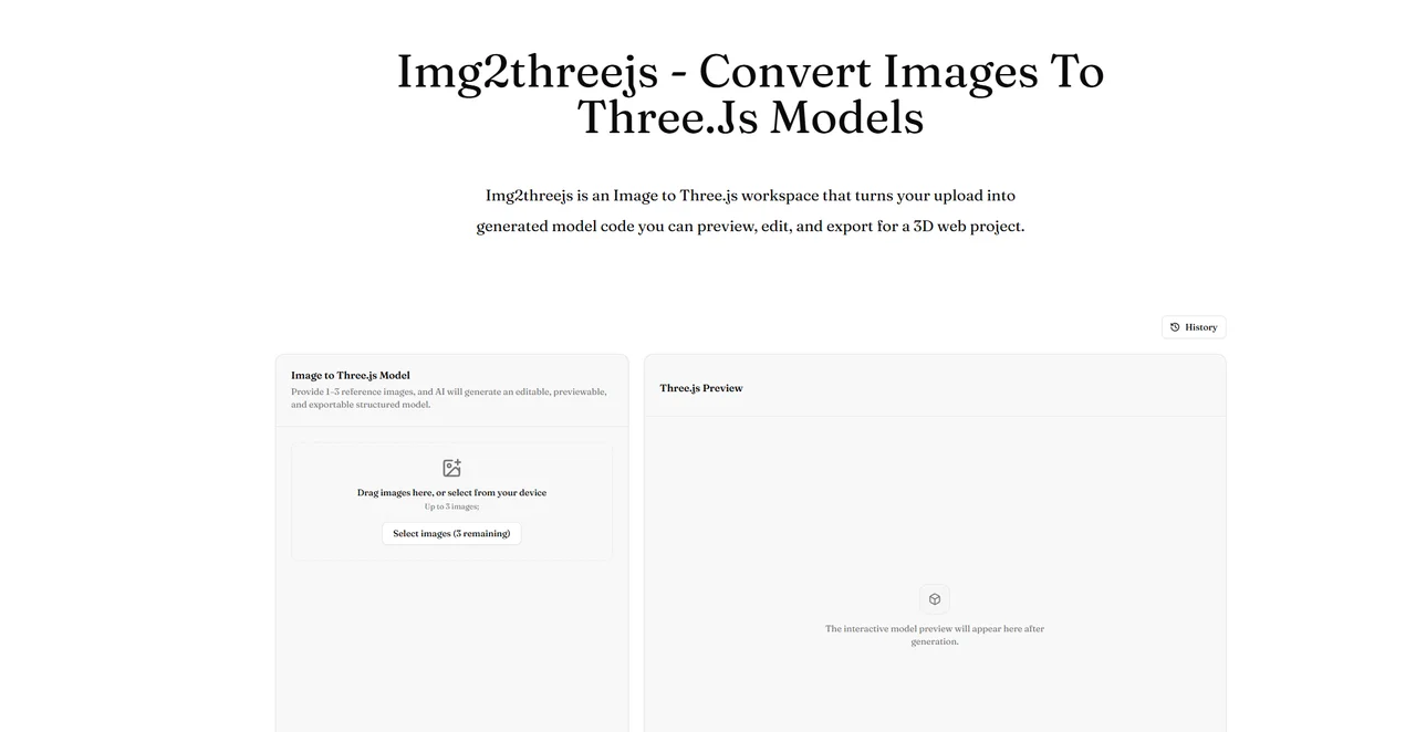 Image to Threejs screenshot 1