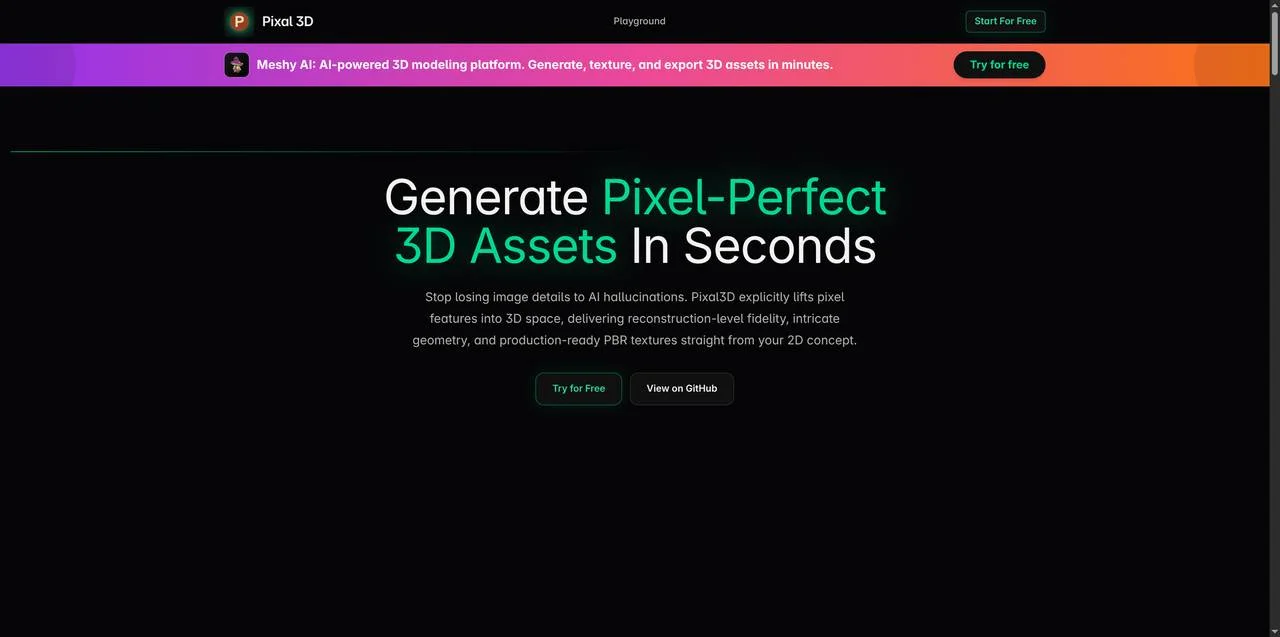 Pixal3D screenshot 1