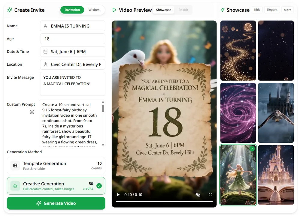 BirthdayVideoAI screenshot 1