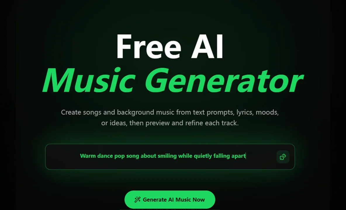 Free ai Music Creator screenshot 1