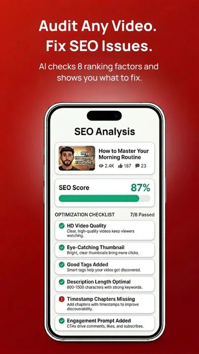 YouSEO – YouTube Creator Toolkit screenshot 4