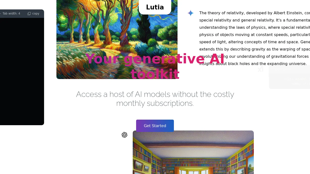Lutia screenshot 1