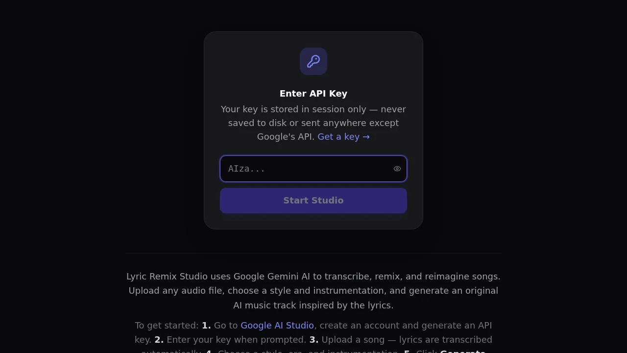 Lyric Remix Studio screenshot 1
