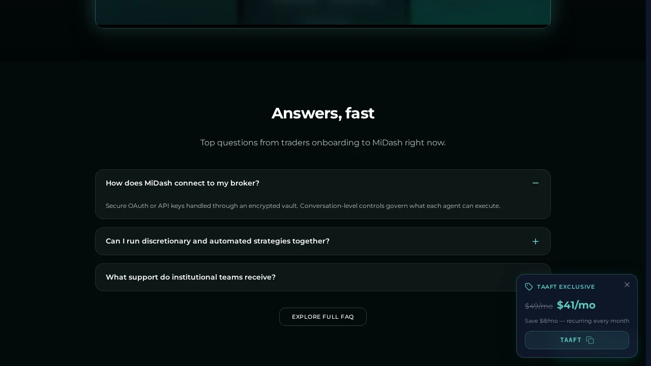MiDash screenshot 1
