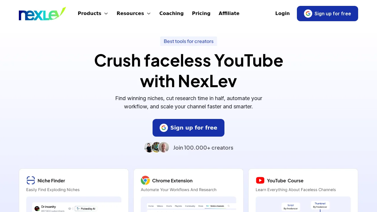 NexLev screenshot 1
