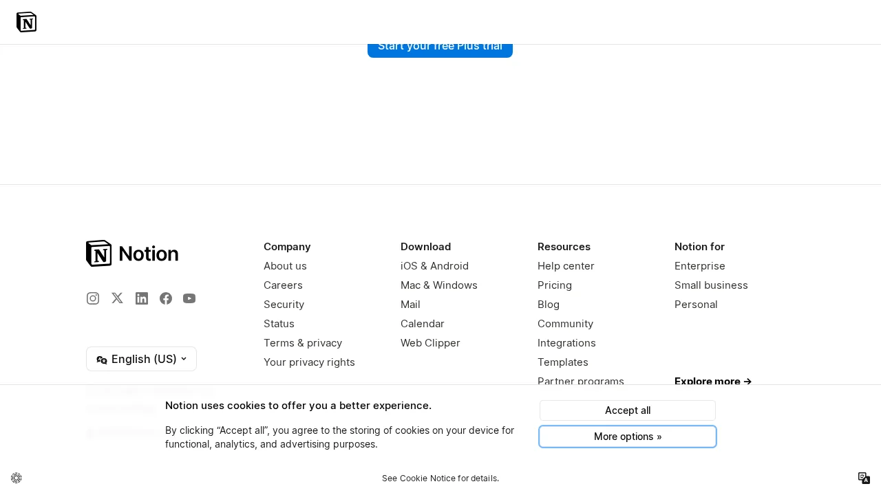 Notion screenshot 1