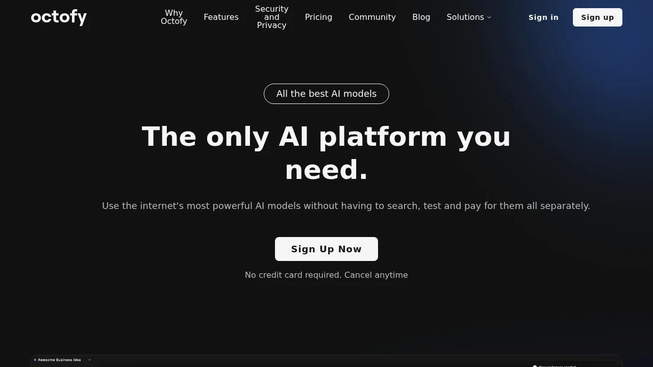 Octofy screenshot 1