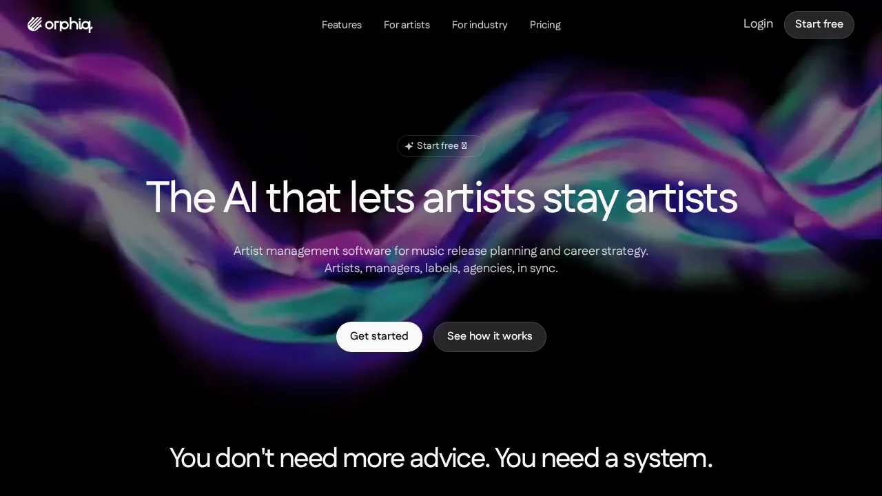 Orphiq screenshot 1
