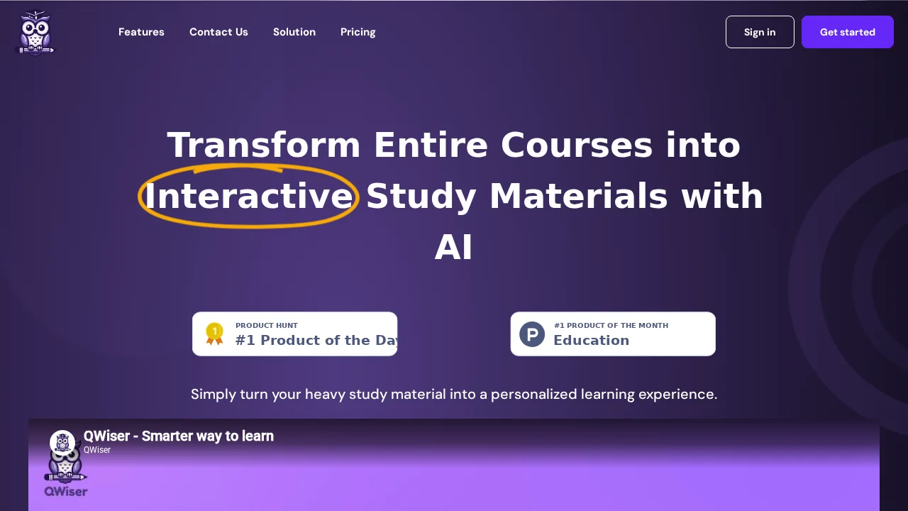 QWiser screenshot 1